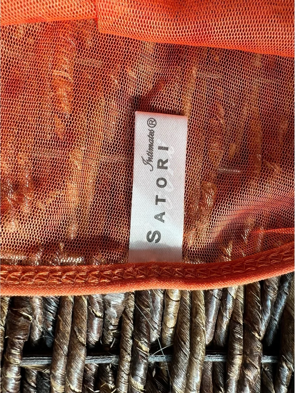 Y2K Satori Intimates Orange Sheer Cami